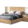 Lit coffre adulte en bois avec sommier relevable