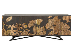 Buffet bois massif avec ornement design