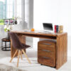 Bureau bois massif verni design