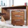 Bureau bois massif verni design