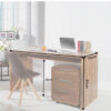 Bureau bois massif verni design