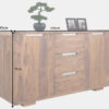 Meuble buffet bois massif sésham vernis