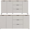 Long buffet en bois blanc design