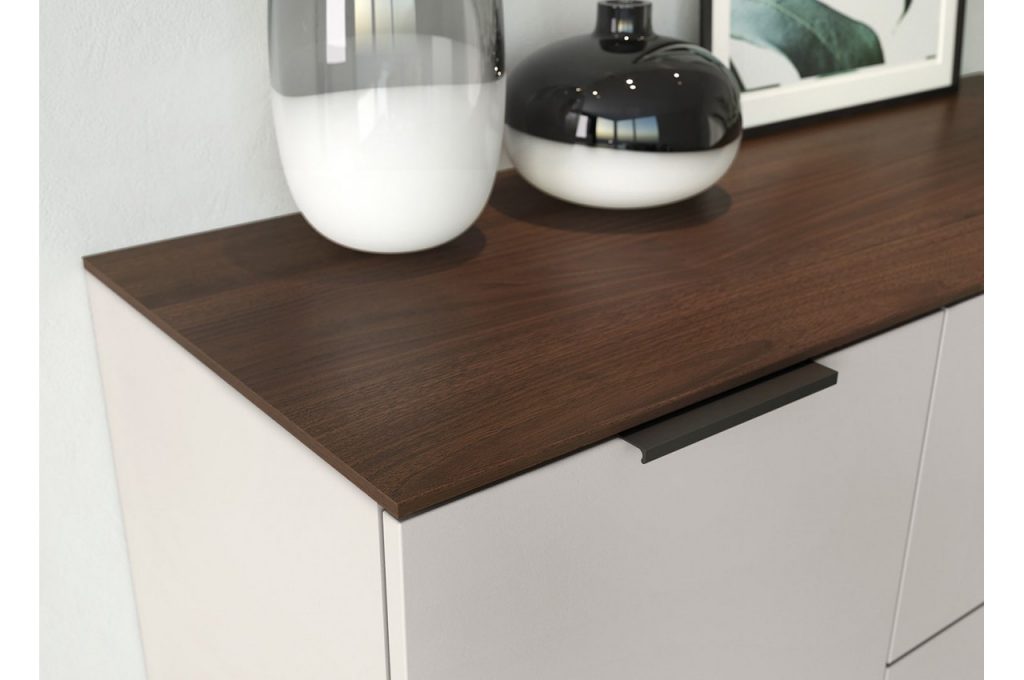 Long buffet en bois blanc design