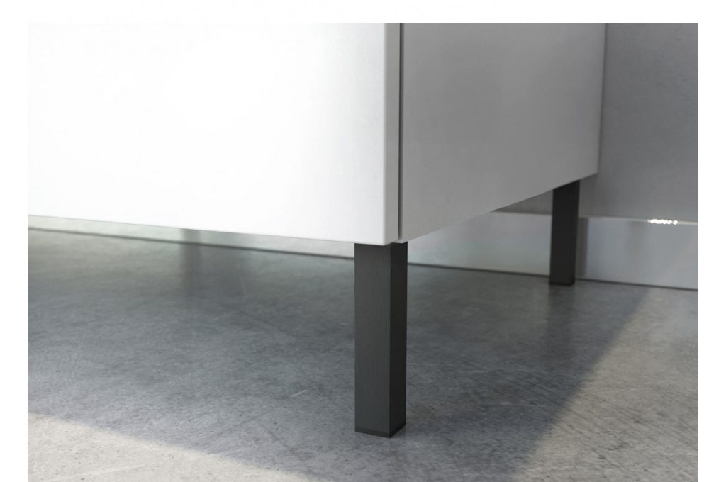 Buffet en bois blanc et gris foncé design
