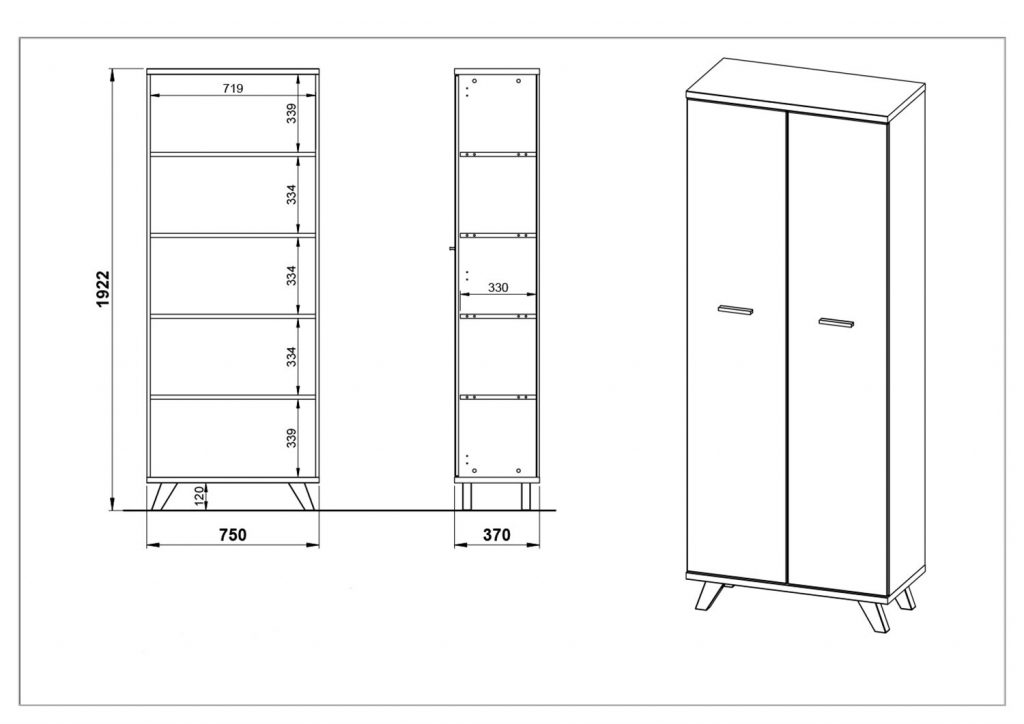 Grande armoire blanche laquée et bois