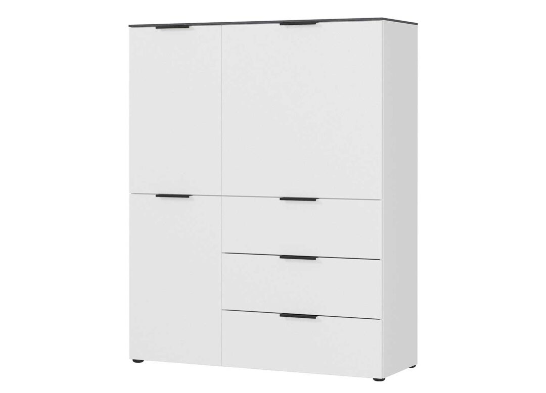 Buffet haut blanc et gris