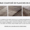 Planches de bois en manguier massif foncé