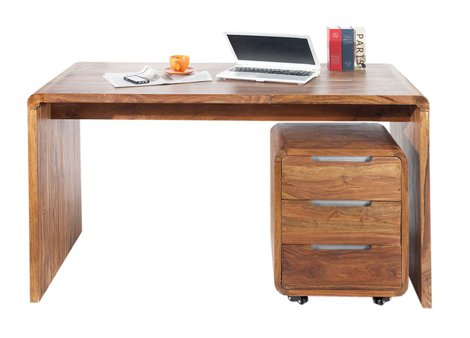 Bureau design informatique en bois mobilier moderne meuble avec rangement 