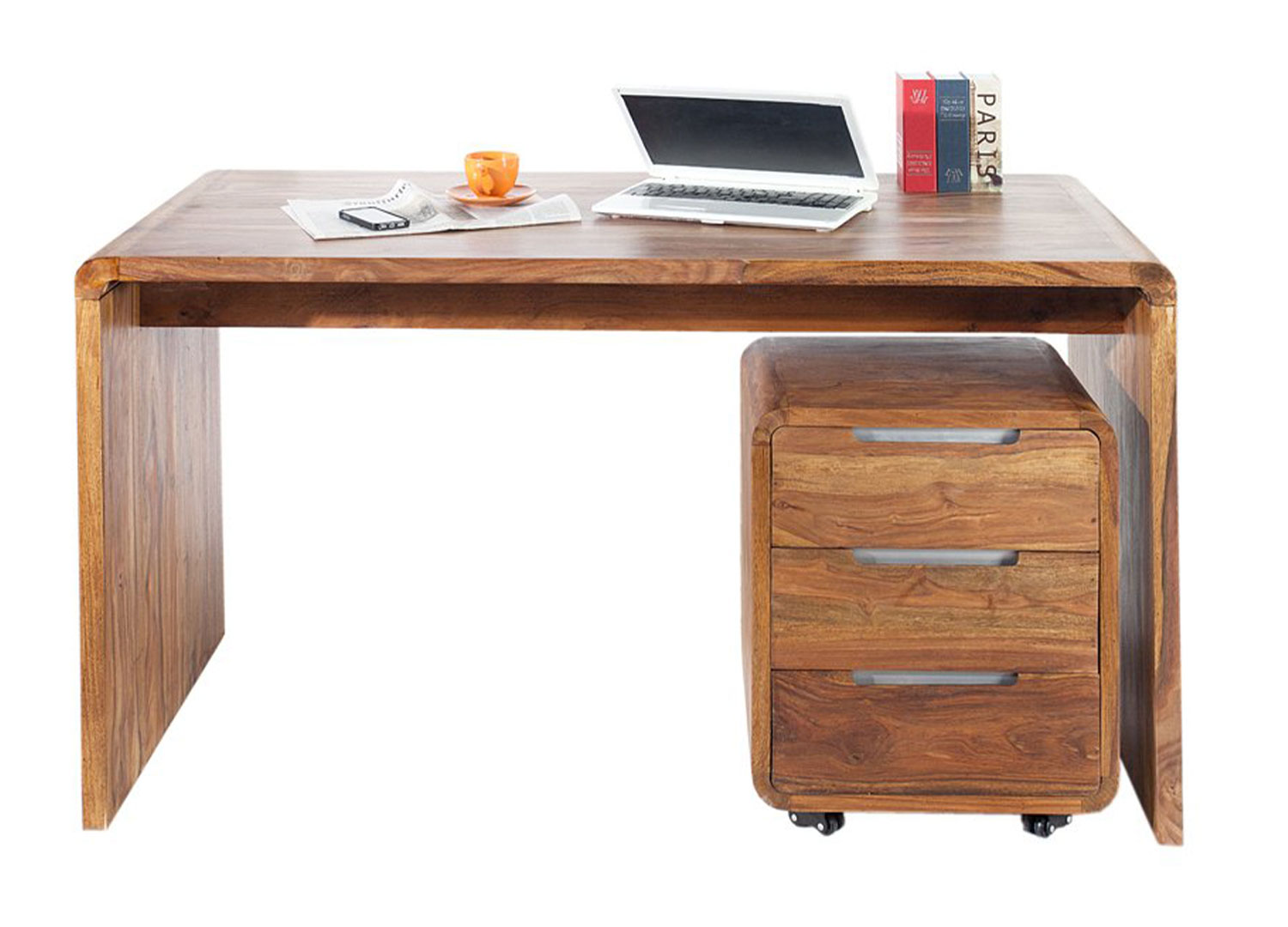 Bureau design en bois avec tiroirs pour bureau