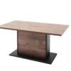 table à manger pied moderne et contemporain décor chêne foncé