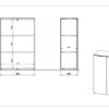 Commode de rangement pour bureau