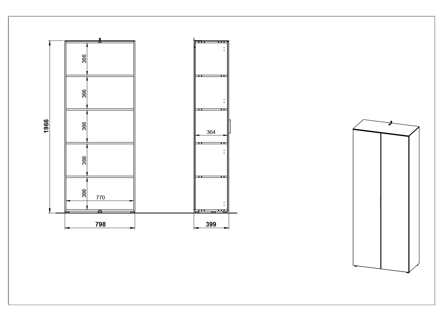 Armoire haute de rangement pour bureau cachemire et noyer