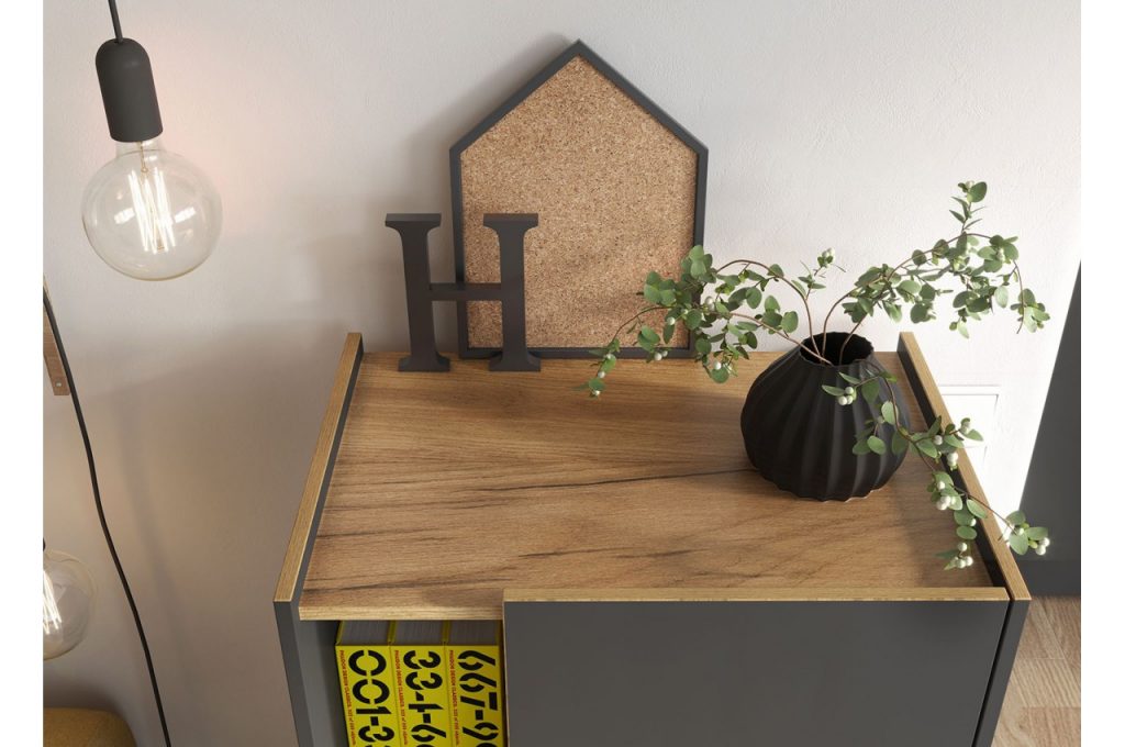 Armoire haute de bureau avec porte