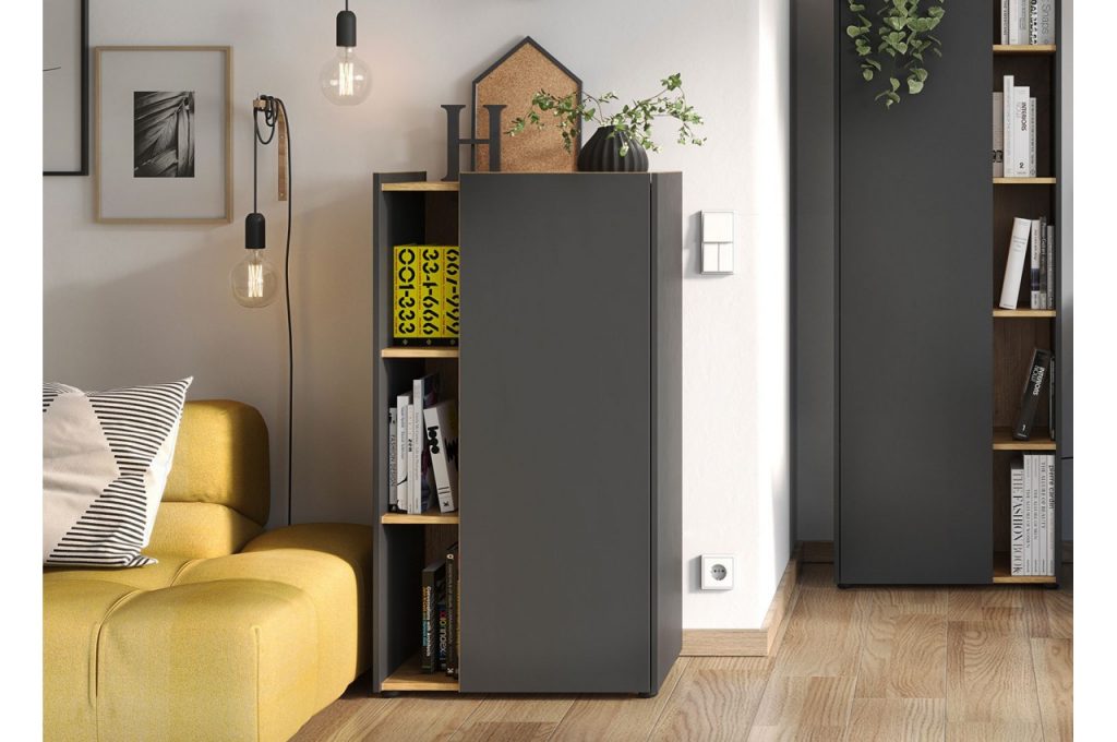 Meuble de rangement pour bureau gris