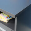 Bureau avec rangements gris foncé