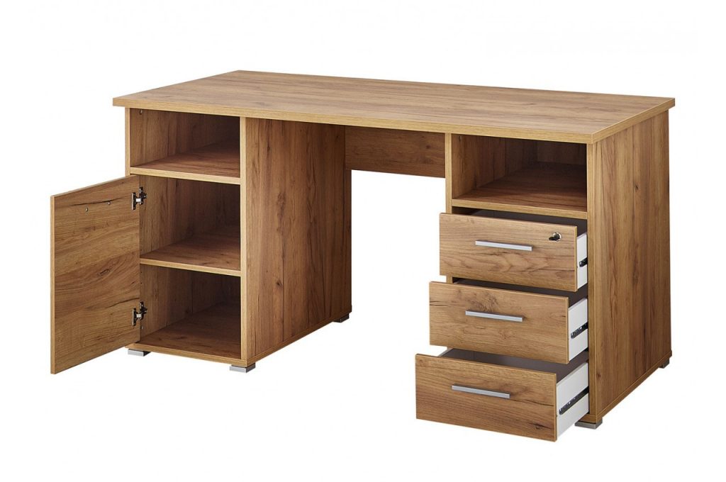Bureau avec rangements chêne Navarra