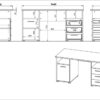 Bureau avec rangements chêne Navarra