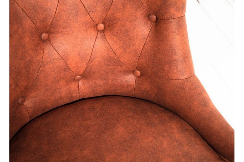 Fauteuil de bureau marron clair vintage