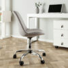 Chaise de bureau coque grise scandinave