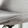 Chaise de bureau coque grise scandinave