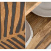 Meuble buffet bois massif ornement feuilles