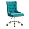 Chaise de bureau bleu turquoise - Bleu turquoise