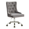 Chaise de bureau en velours gris