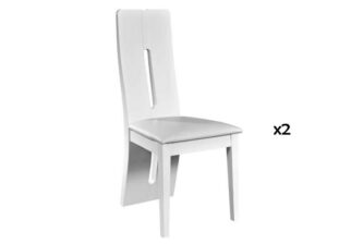 Chaise de séjour blanche moderne