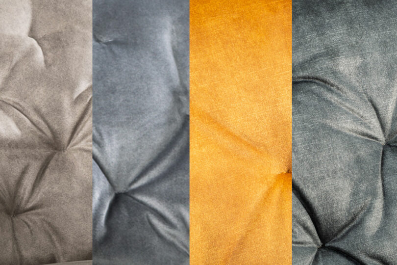 Teintes de velours de la chaise de bureau