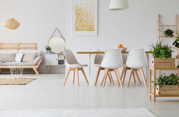 Cuisine complète 260 cm SCAND style scandinave blanc et bois