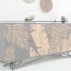 Dimensions du buffet en bois naturel