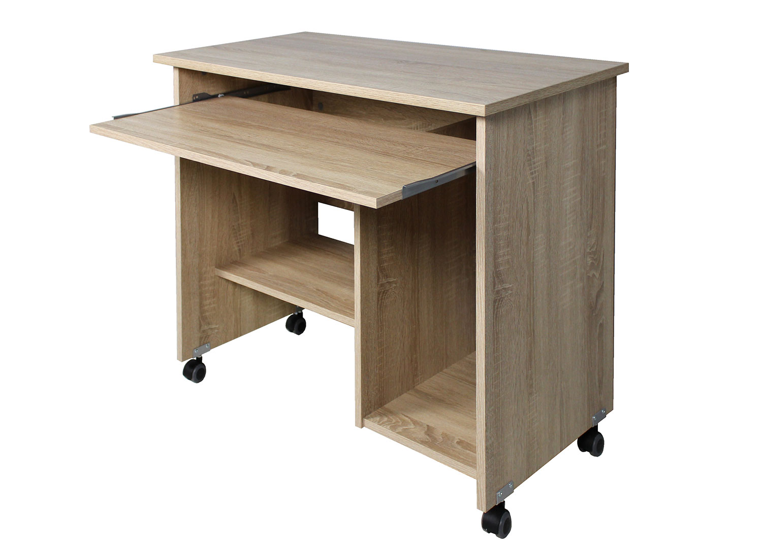 Bureau d'ordinateur compact avec rangement pas cher