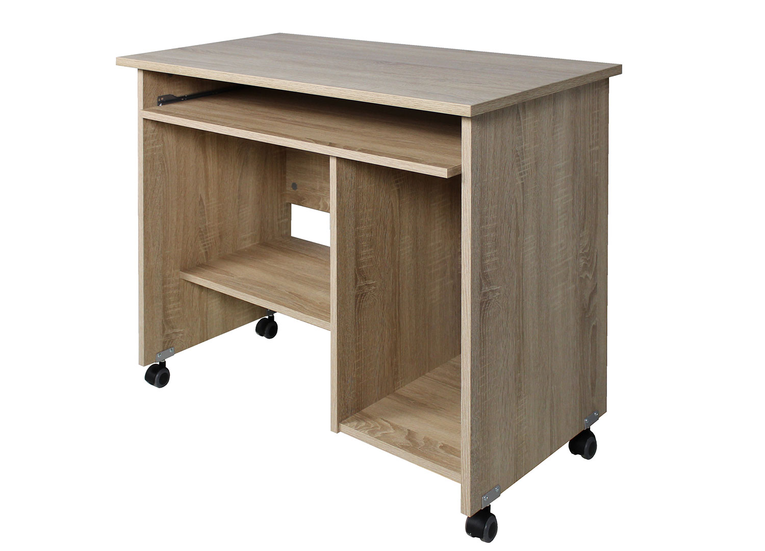 Bureau d'ordinateur compact avec rangement pas cher