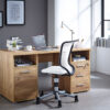 bureau bois massif avec rangement