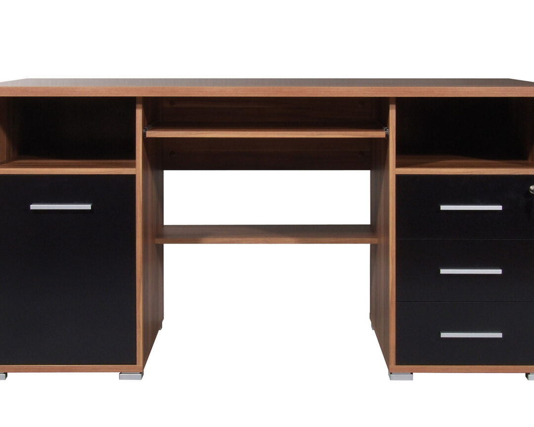 Console 4 niches 120x30x80 cm en sapin et métal noir - XILEA | Maison