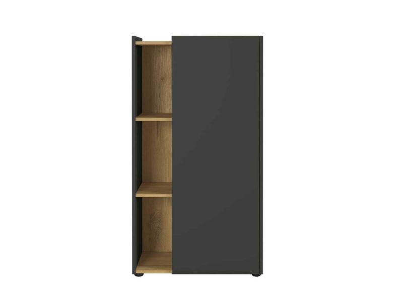 meuble de rangement pour bureau bois et anthracite