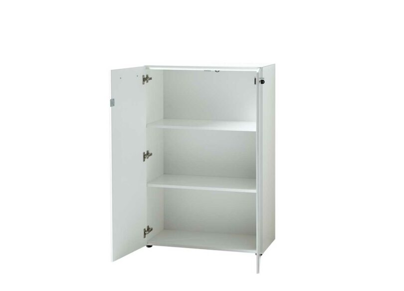 meuble de rangement blanc avec étagères