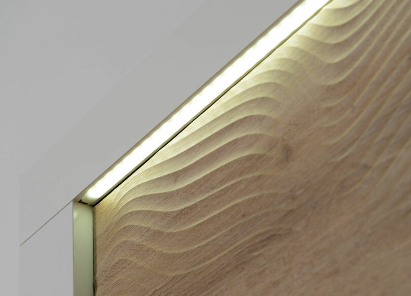 éclairage de la vitrine design