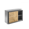 Bureau d'angle pivotant bois et gris anthracite
