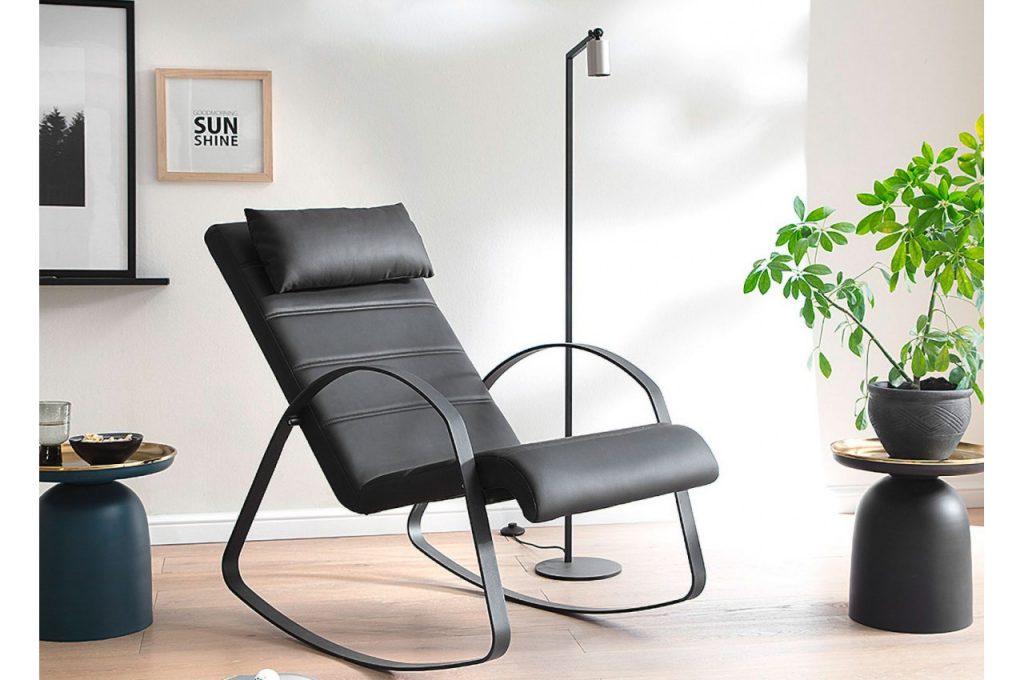 Rocking chair adulte coloris noir