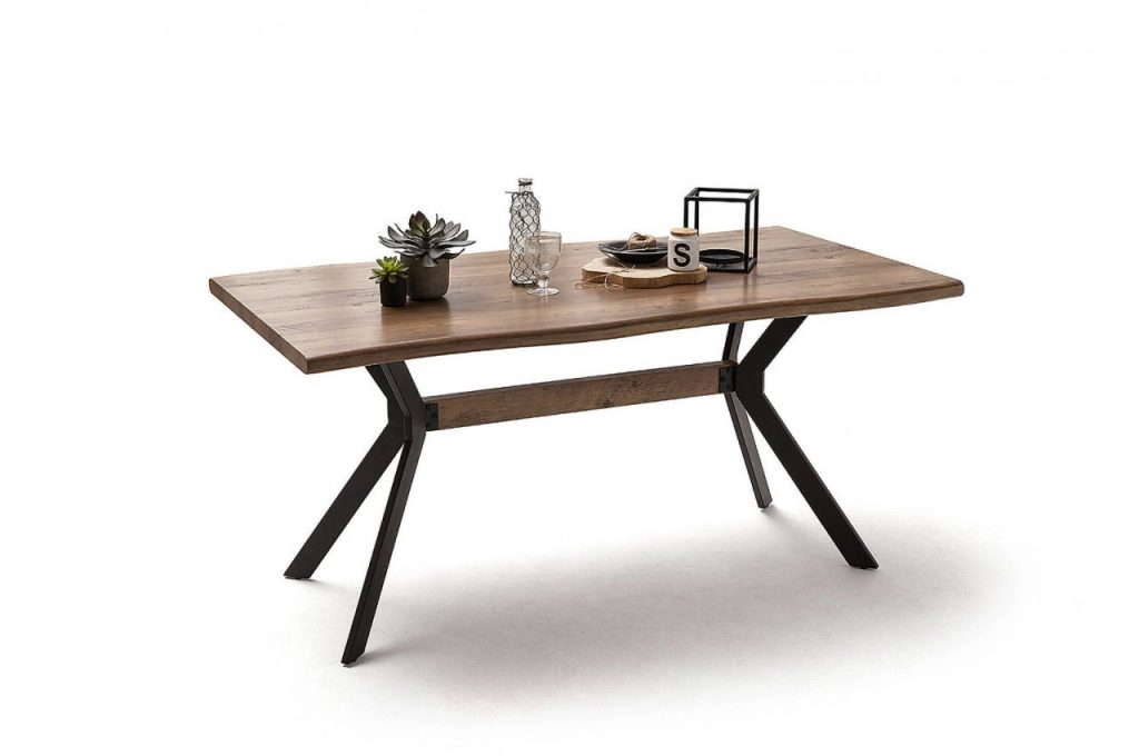 Table à manger plateau en bois original