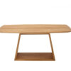 Table de salon rectangulaire bois massif verni