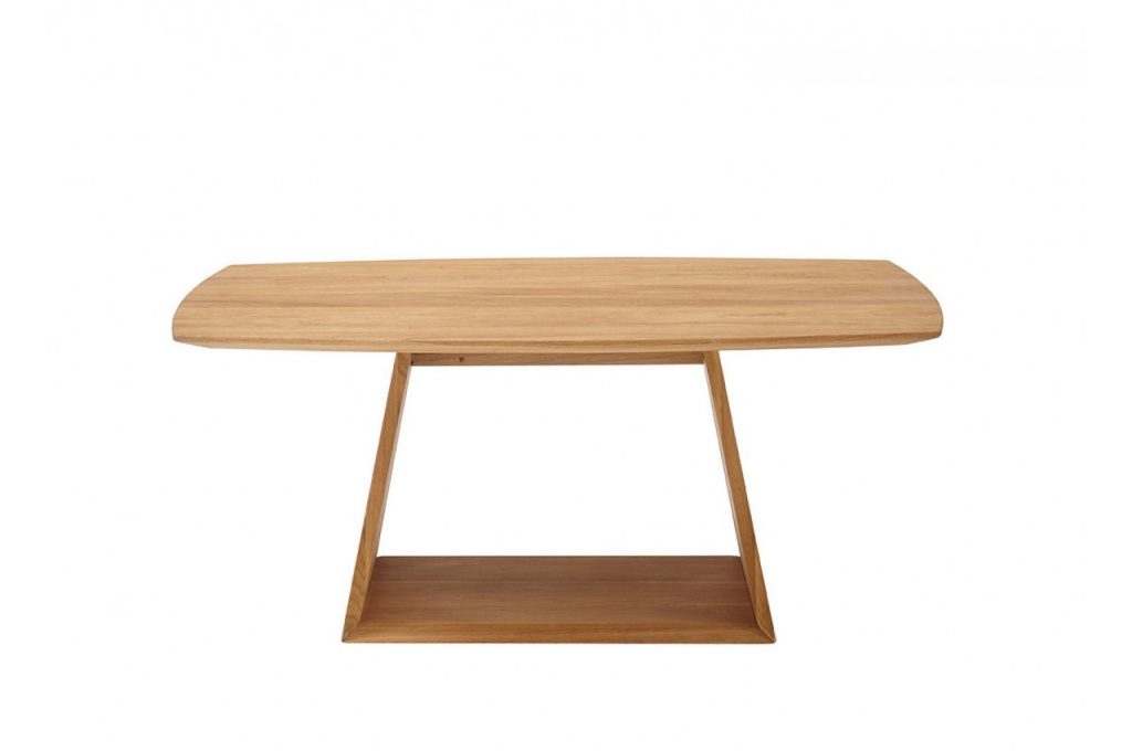 Table de salon rectangulaire bois massif verni