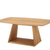 Table de salon rectangulaire bois massif verni