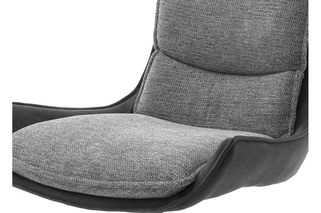 Chaise de salle à manger pivotante en tissu pas chère