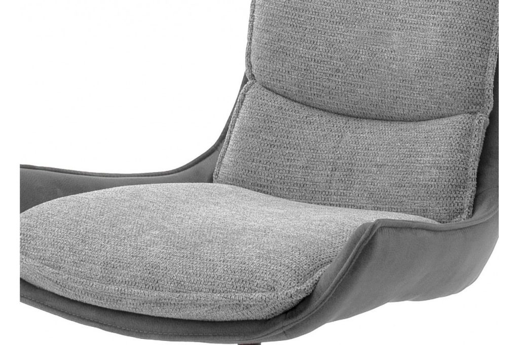 Chaise de salle à manger pivotante en tissu pas chère