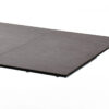 Table repas rectangulaire extensible gris anthracite