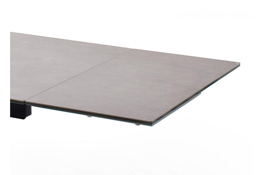 Table à manger rectangulaire extensible gris clair