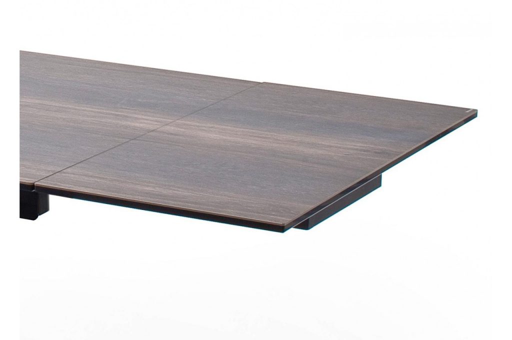 Table à manger rectangulaire extensible gris clair